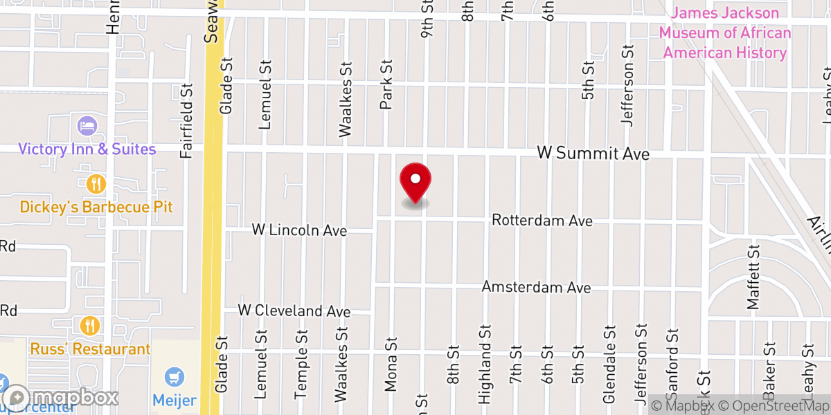 Map showing location of Grace Community Church