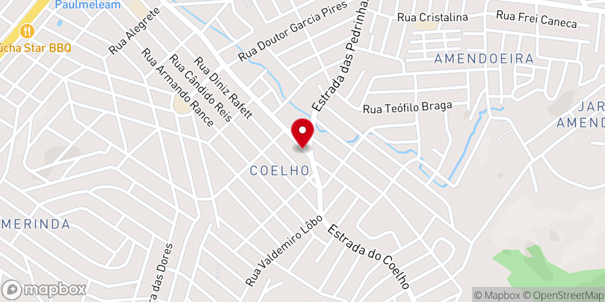 Map showing location of Assembleia de Deus em Coelho