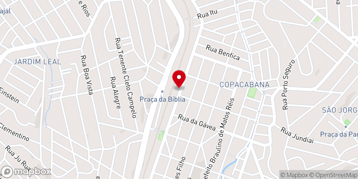 Map showing location of Igreja Batista Poço Jacó