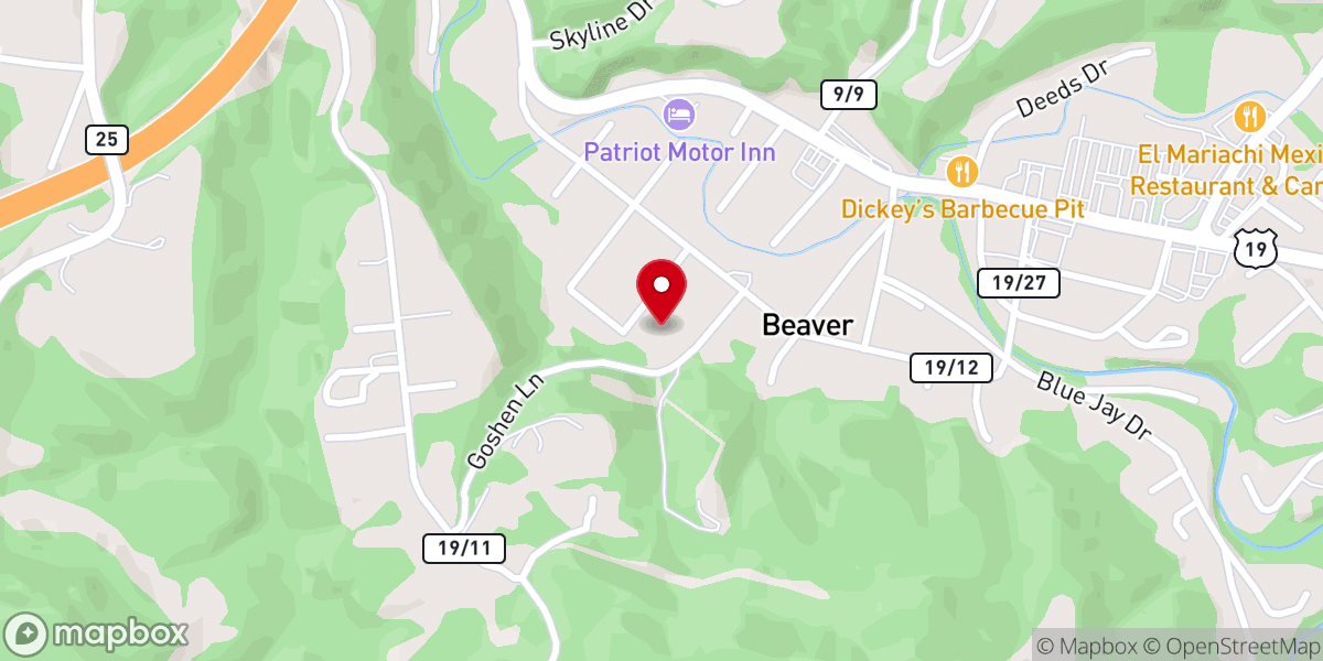 Map showing location of New Life Fellowship