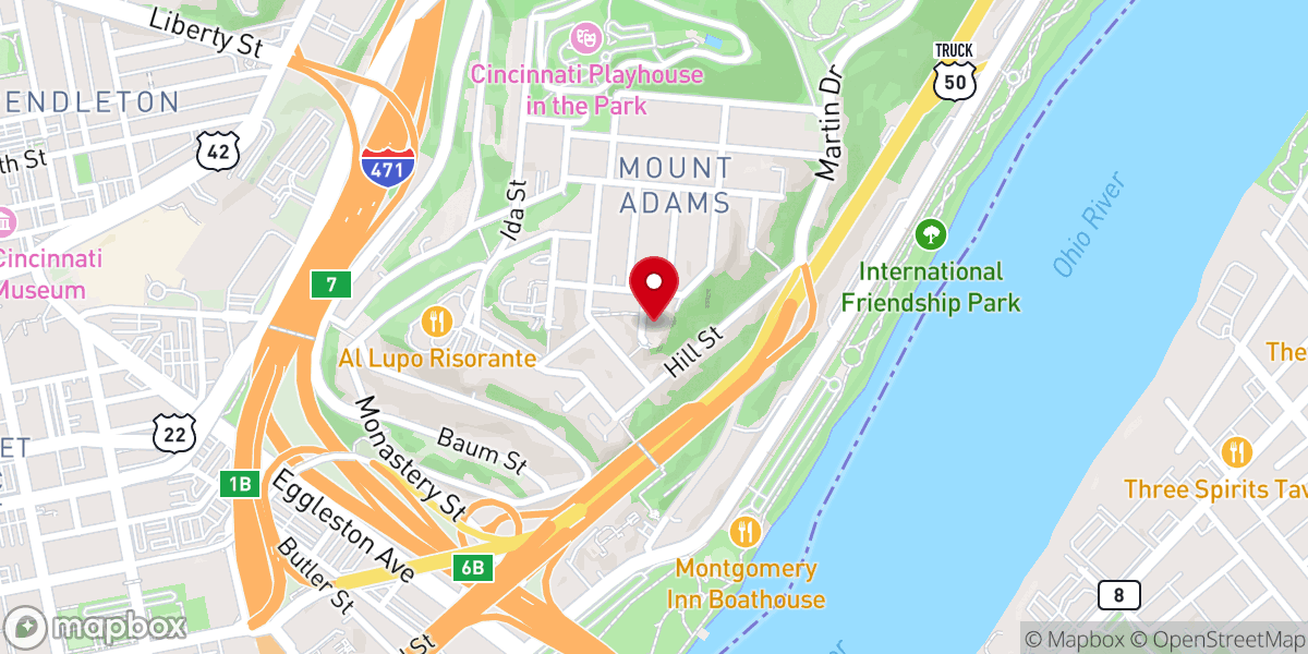 Map showing location of Holy Cross - Immaculata Parish