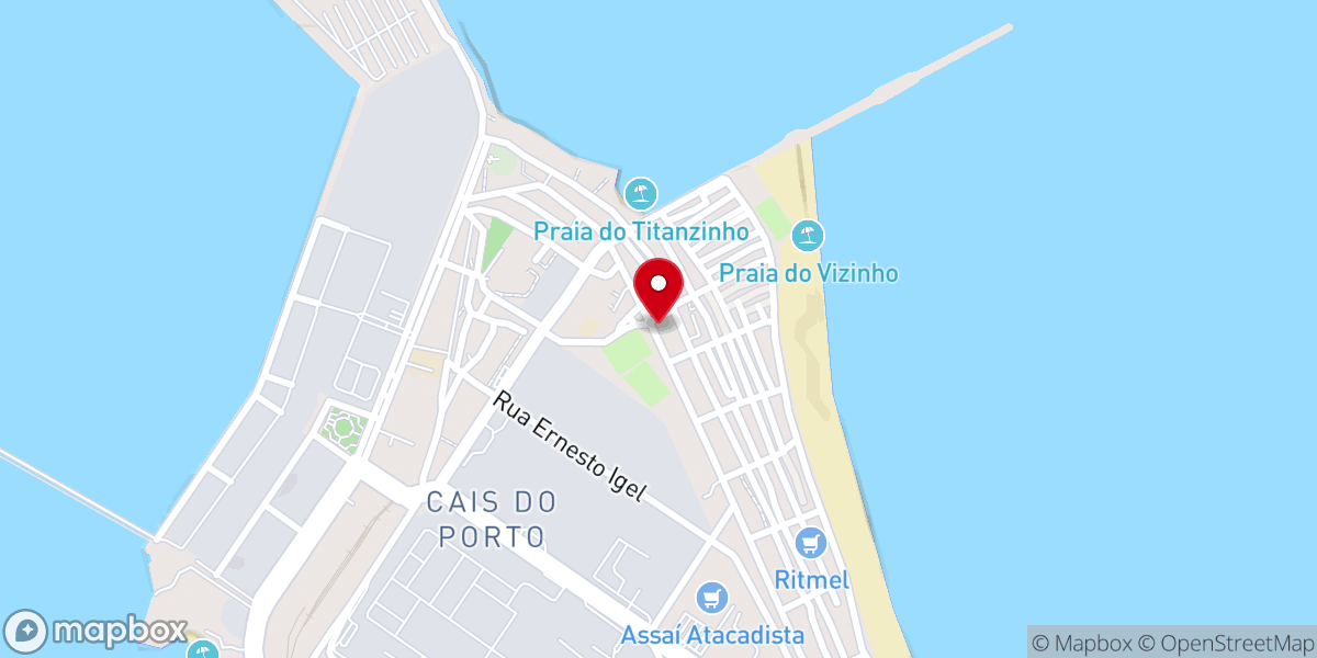 Map showing location of Igreja Batista Fortaleza