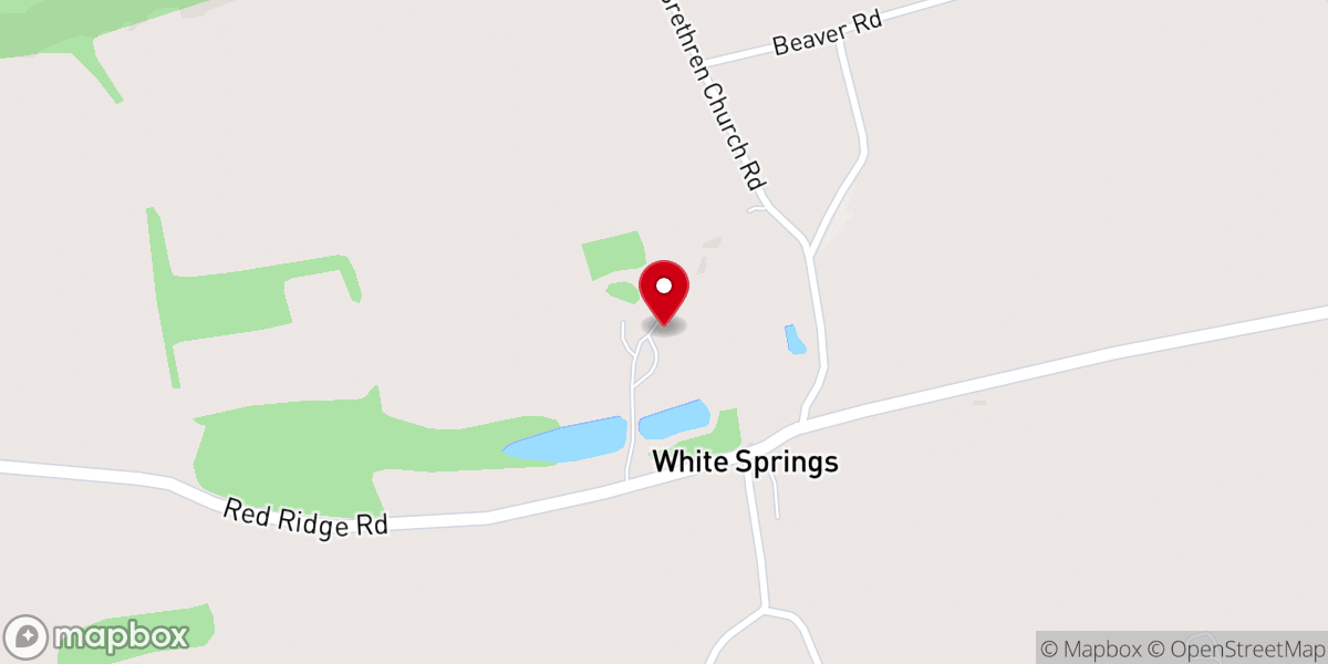 Map showing location of One Barn Farm