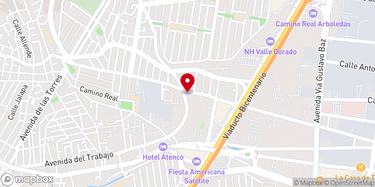 Map showing location of Vida Nueva Para El Mundo - Norte