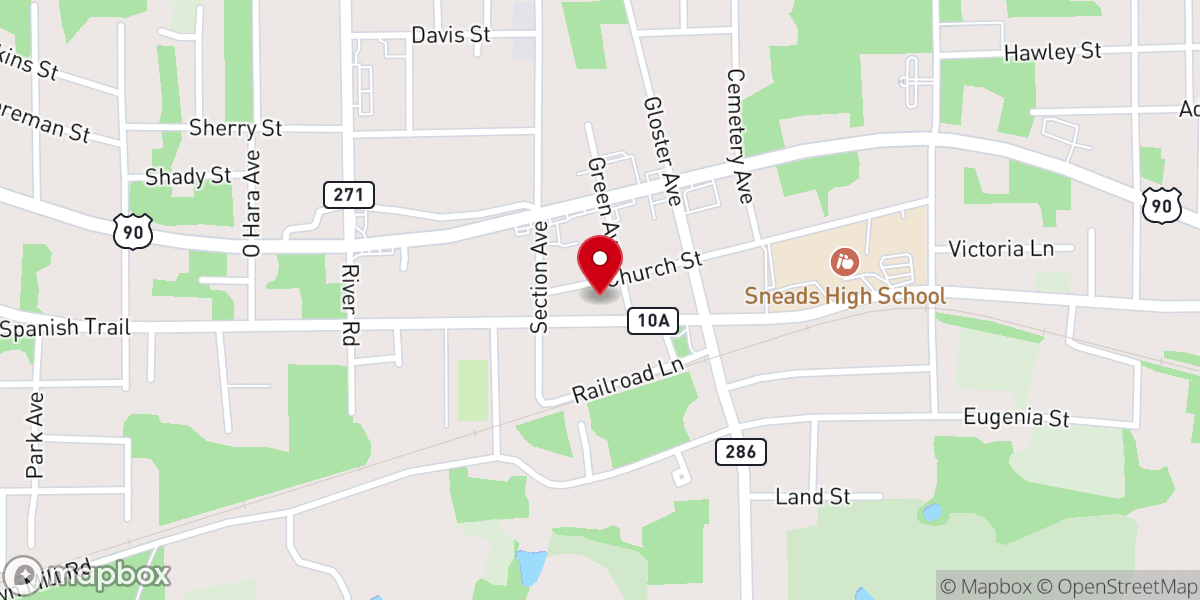 Map showing location of Learning Tree