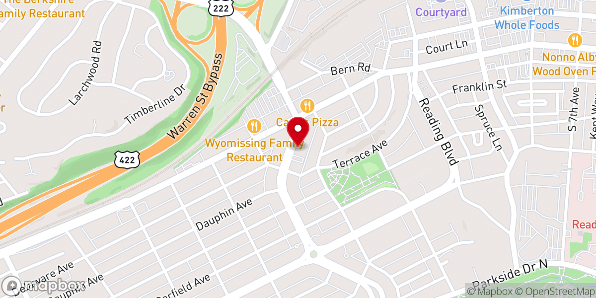 Map showing location of Atonement Lutheran Church