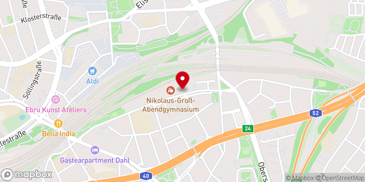 Map showing location of Heilig-Kreuz-Kirche