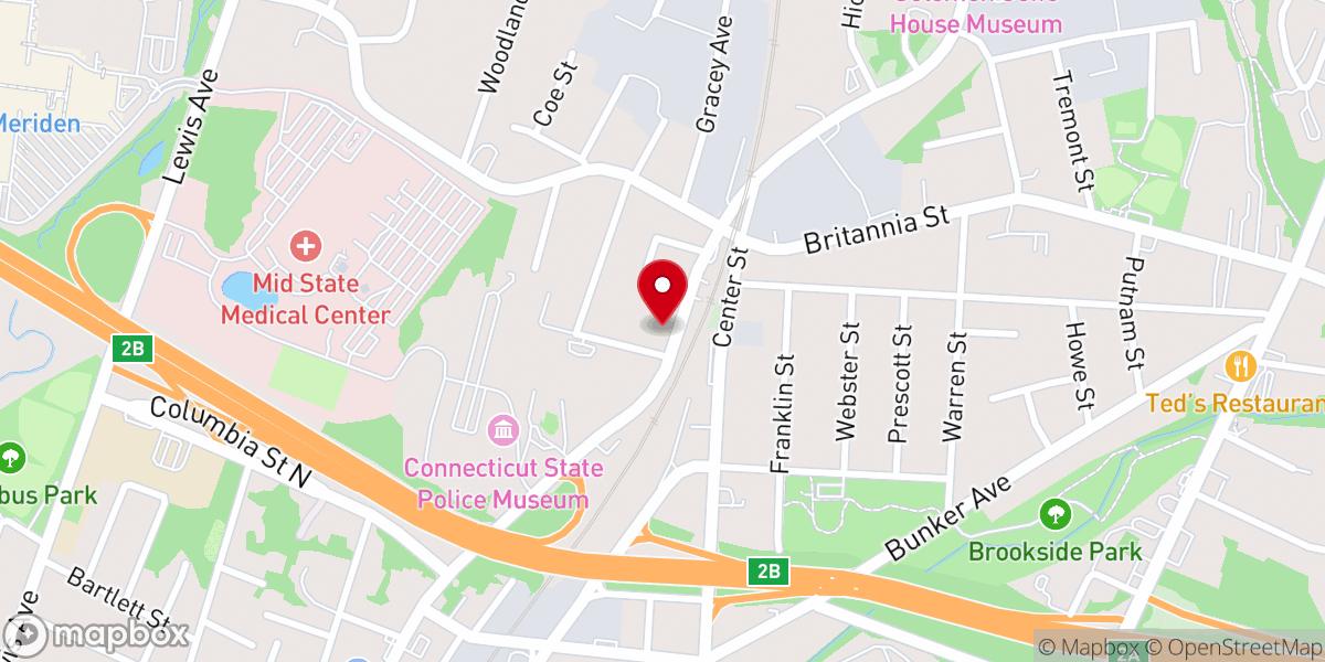 Map showing location of Kings House Church