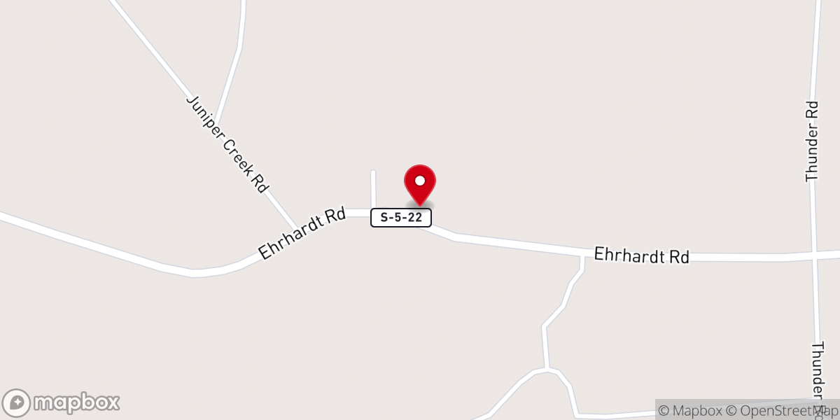Map showing location of George's Creek Baptist Church