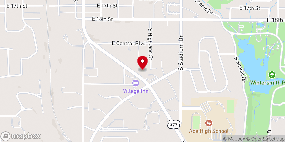 Map showing location of Compassion Outreach Center