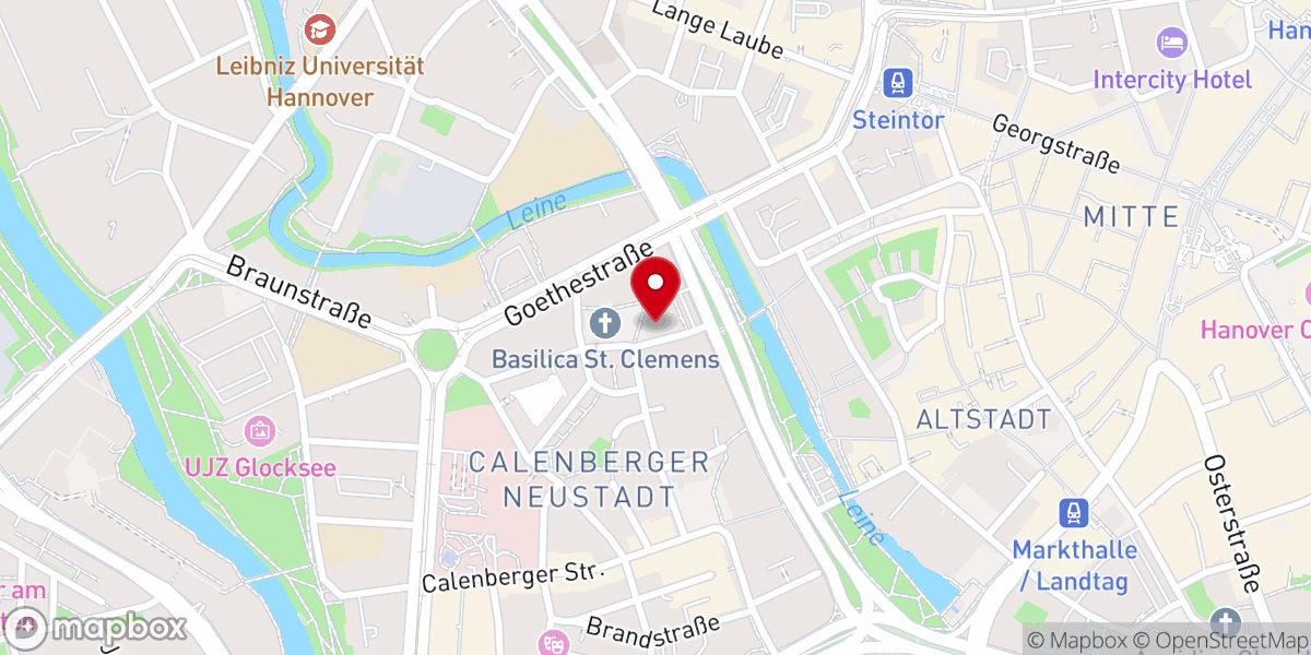 Map showing location of Regionalrendantur der Katholischen Kirche in der Region Hannover