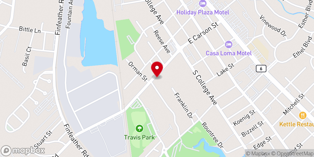 Map showing location of Greater Grace Church, TX