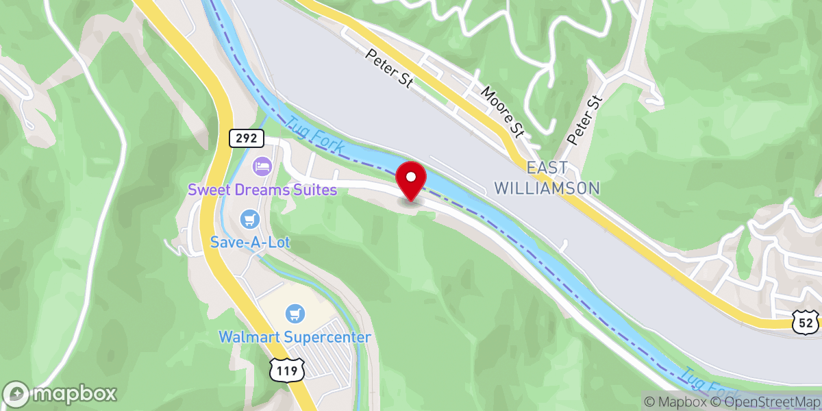 Map showing location of Leckieville Freewill Baptist
