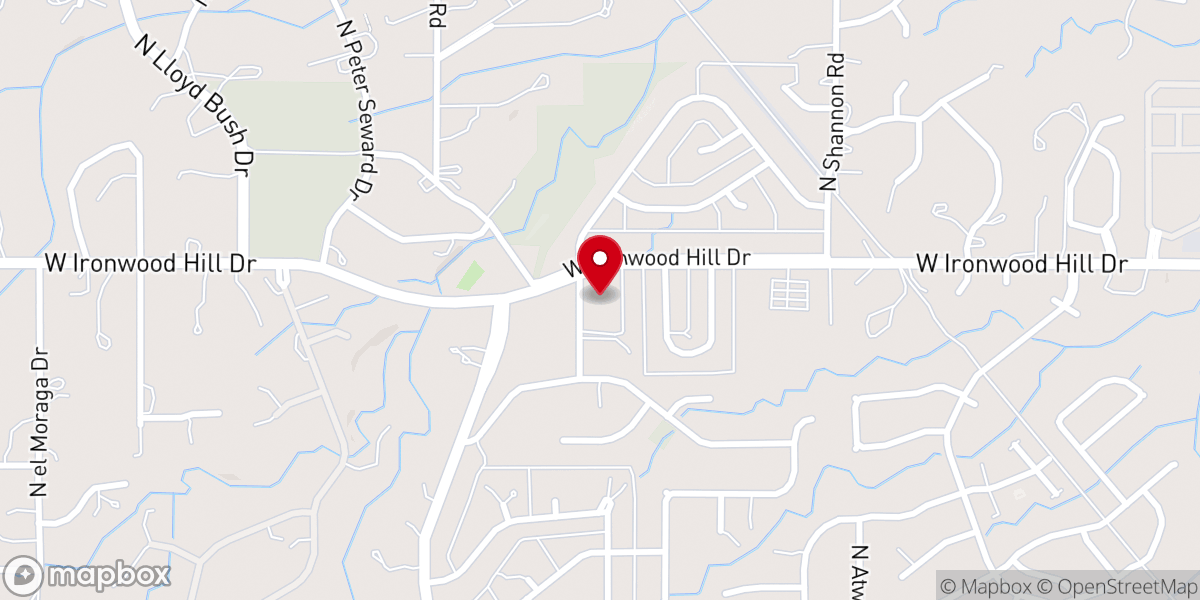 Map showing location of Goodness Family Church