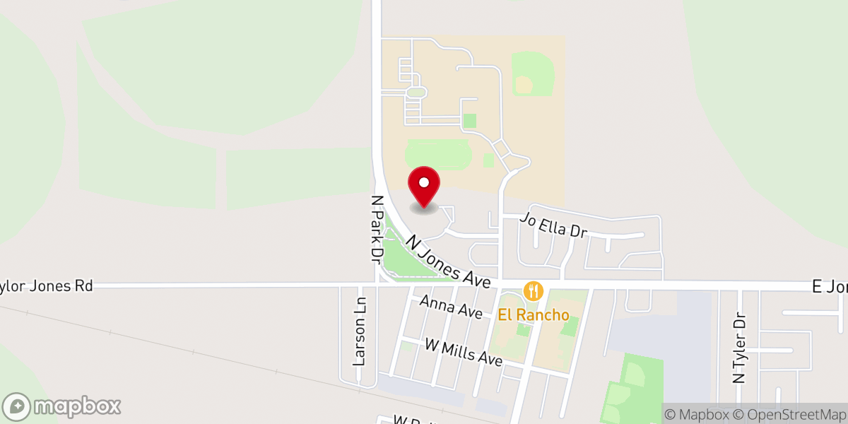 Map showing location of First Baptist Church