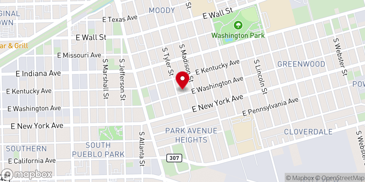 Map showing location of Greater Ideal Baptist Church