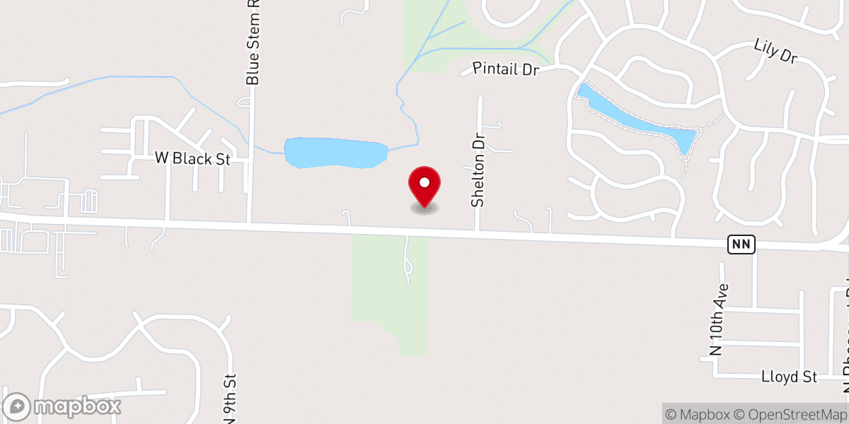 Map showing location of New Covenant Fellowship Baptist Church