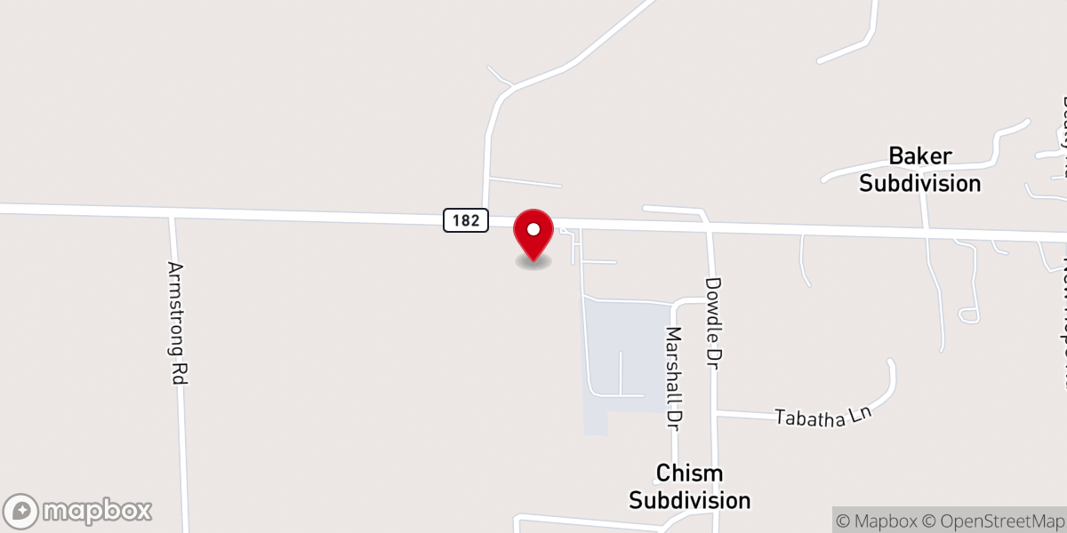 Map showing location of Lighthouse Baptist Church