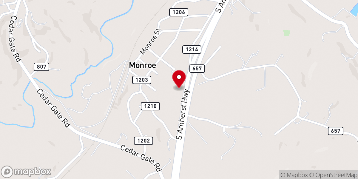 Map showing location of New Life Church