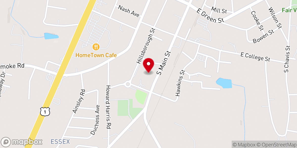 Map showing location of Redeemer Community Church