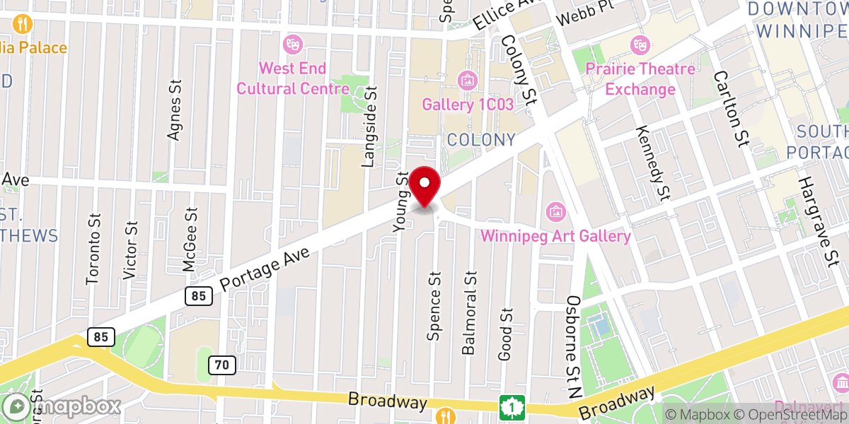 Map showing location of Elim Chapel