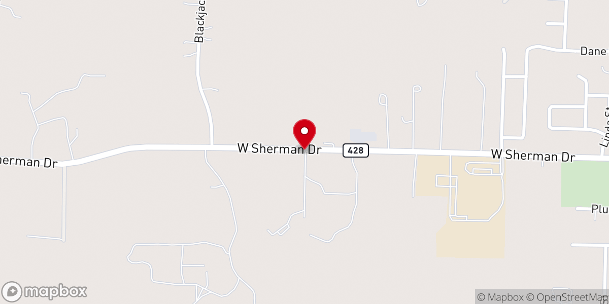 Map showing location of The Milestone | Aubrey