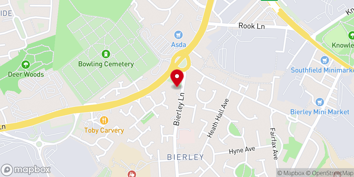 Map showing location of St John the Evangelist Church