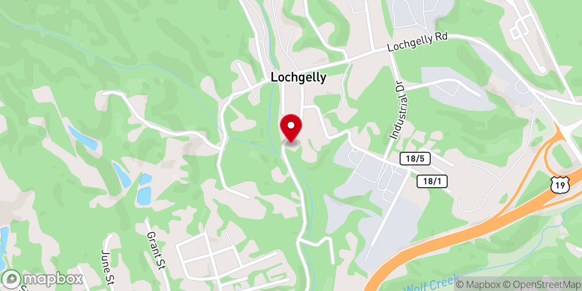 Map showing location of Lochgelly Baptist Church