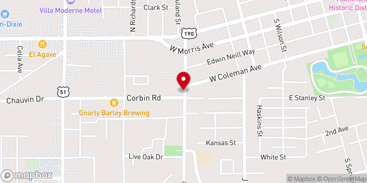Map showing location of Greater Love Church of God in Christ