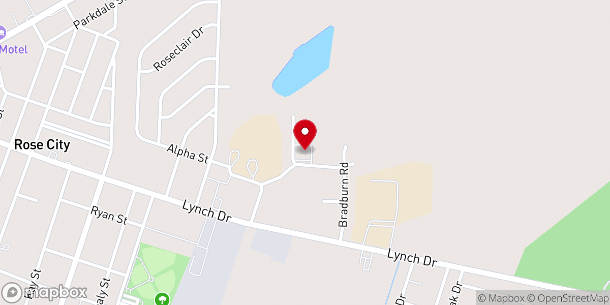 Map showing location of Lynch View Missionary Baptist Church