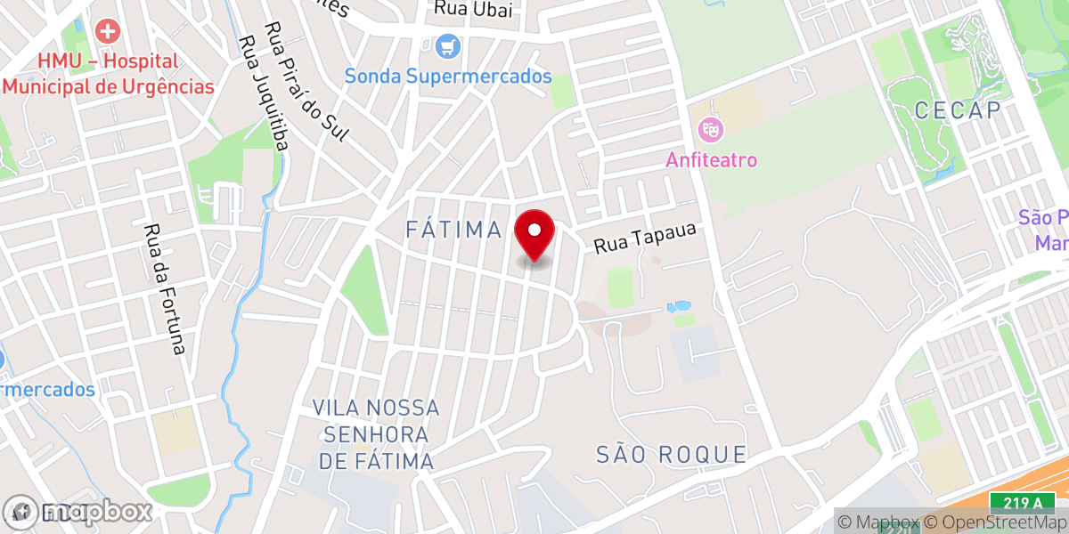 Map showing location of Igreja Evangélica Missão Ebenezer