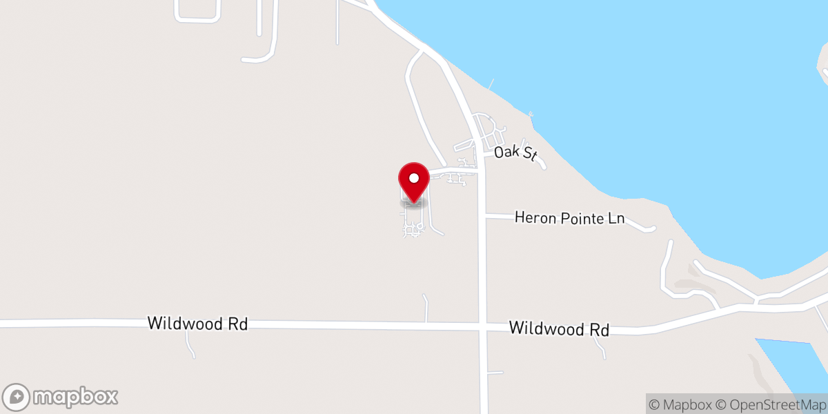Map showing location of Bay Pointe Woods