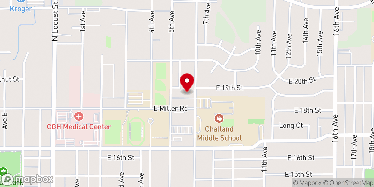 Map showing location of Open Door Community Church
