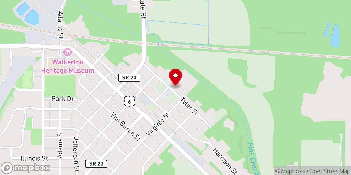 Map showing location of St. Patrick's Church