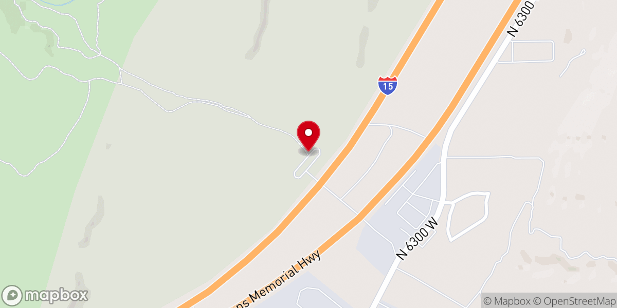 Map showing location of Cottonwood Trailhead