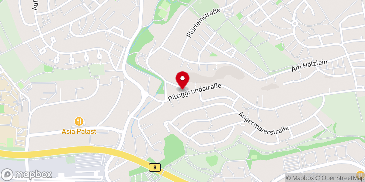 Map showing location of St. Lioba