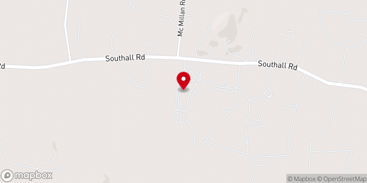 Map showing location of Southall Church