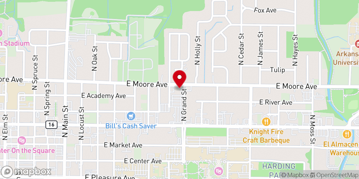 Map showing location of His House - Food Distribution Center