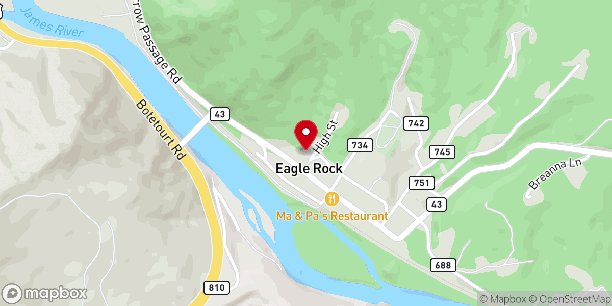 Map showing location of Emmanuel Chapel