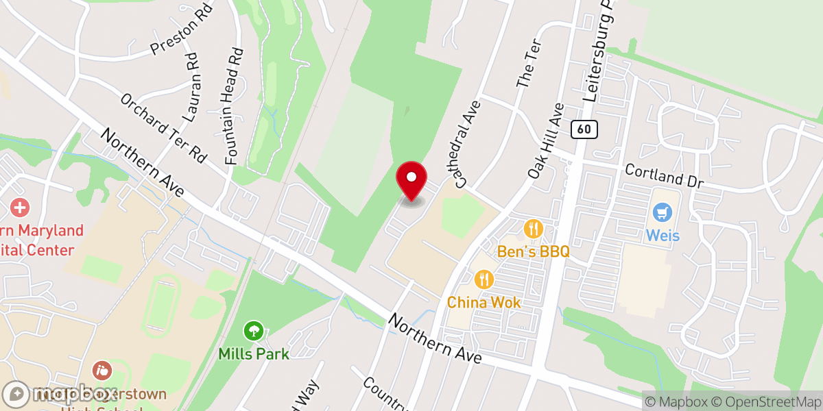 Map showing location of St. Ann Roman Catholic Church