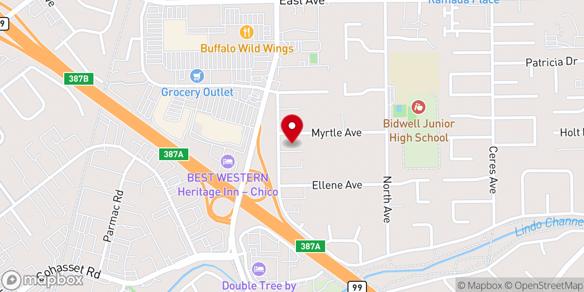 Map showing location of Ridge Presbyterian Church - OFFICE