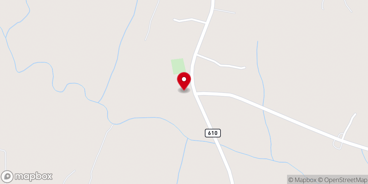Map showing location of Aberdour Presbyterian Church