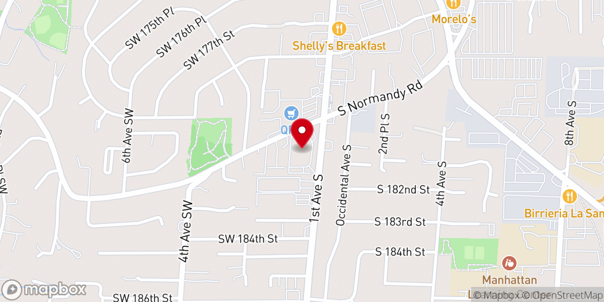 Map showing location of John Knox Presbyterian Church