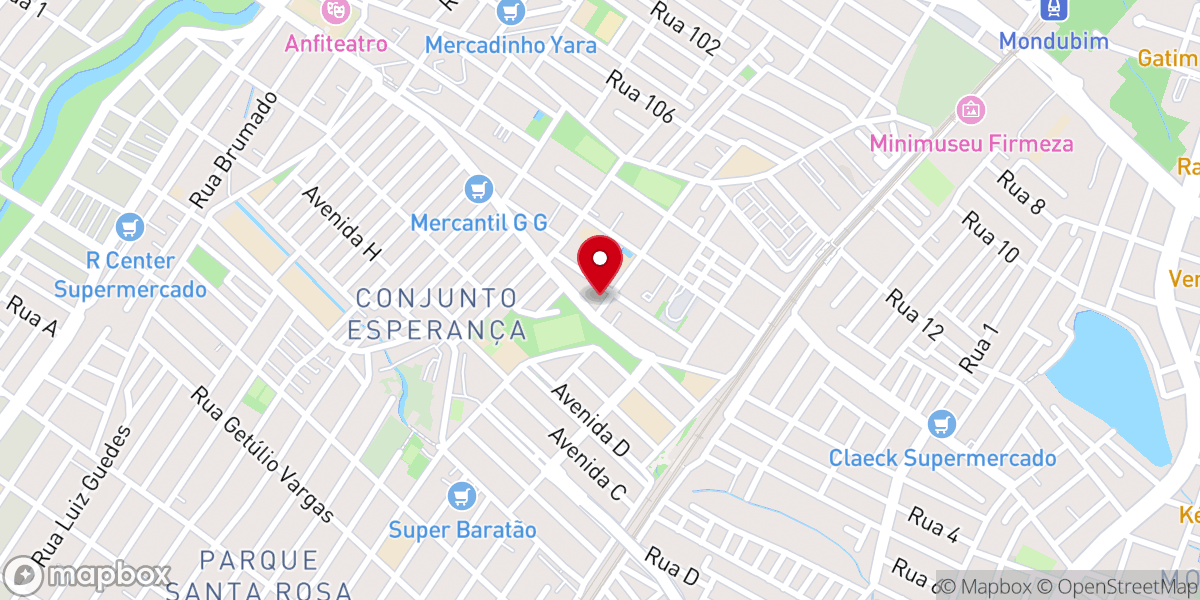 Map showing location of Igreja Universal Conjunto Esperança