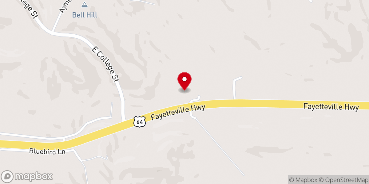Map showing location of Giles County Baptist Association