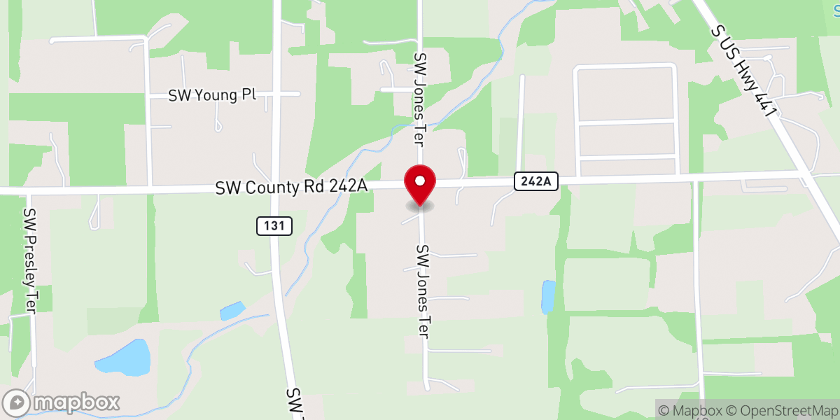 Map showing location of Bethel Church
