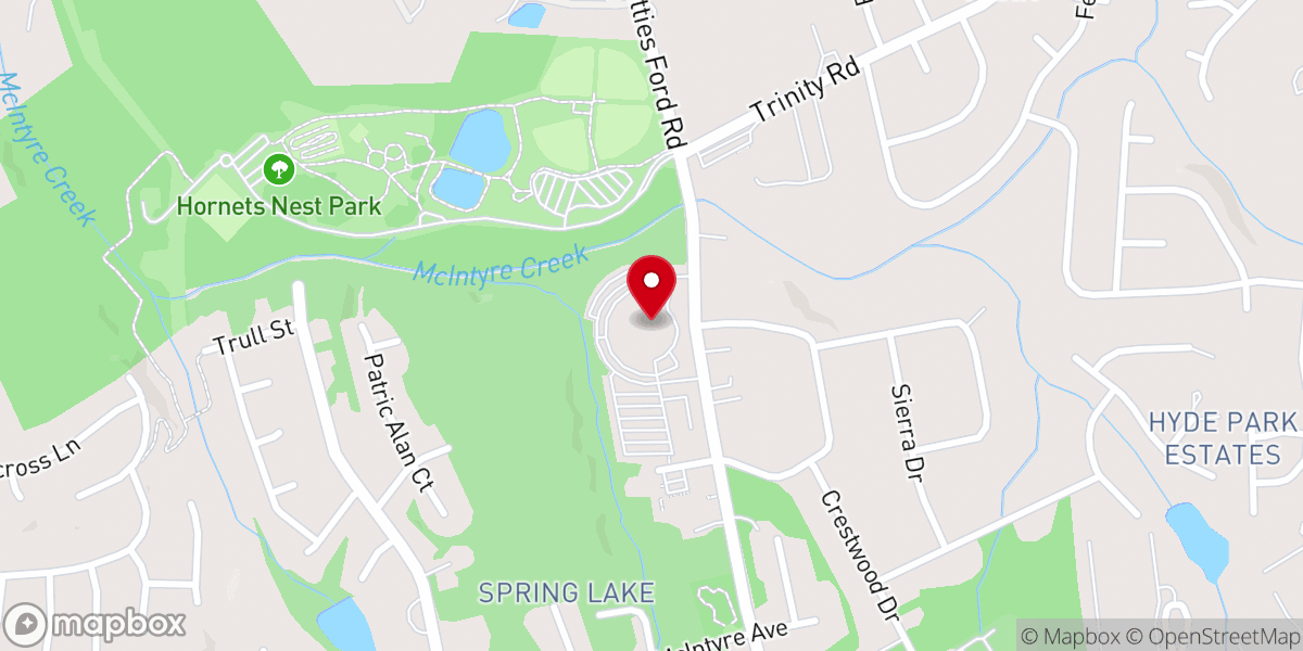 Map showing location of The Park Church