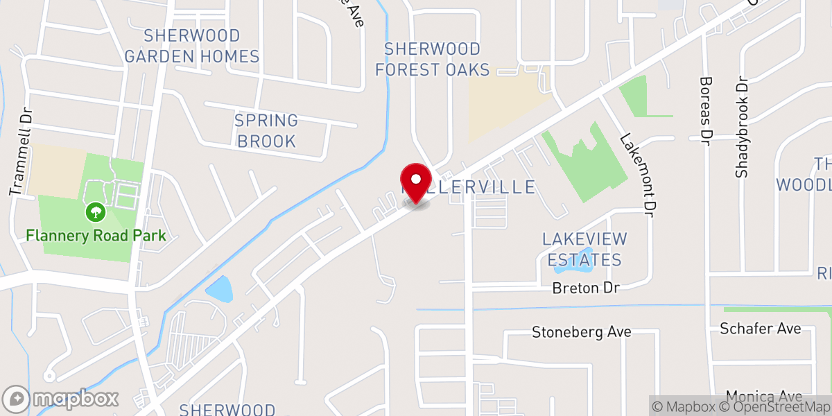 Map showing location of City of Baton Rouge Fire Station 17