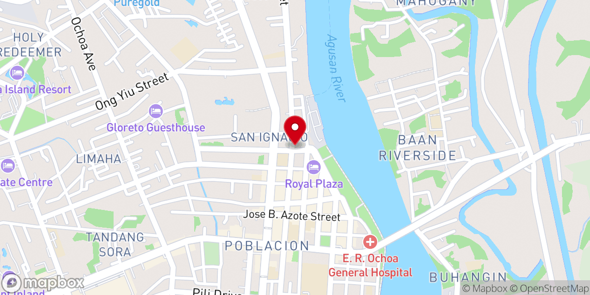Map showing location of Friends of Jesus Missions Church