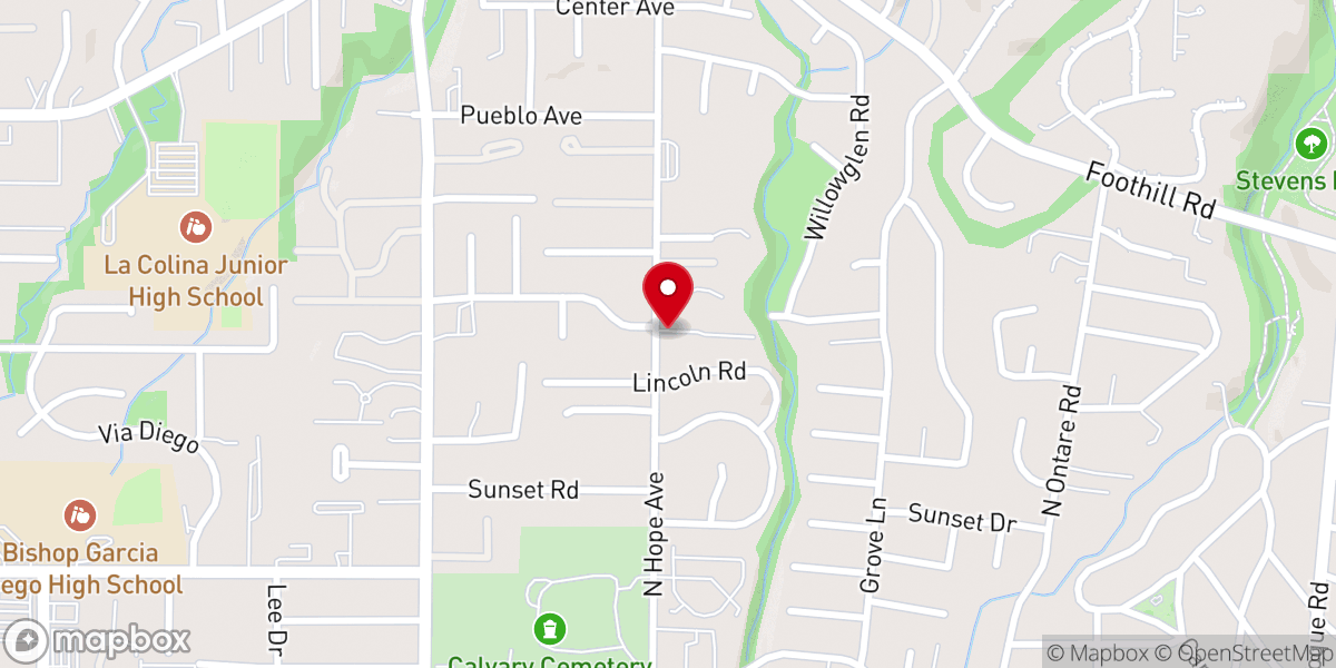 Map showing location of Bethany Congregational Church